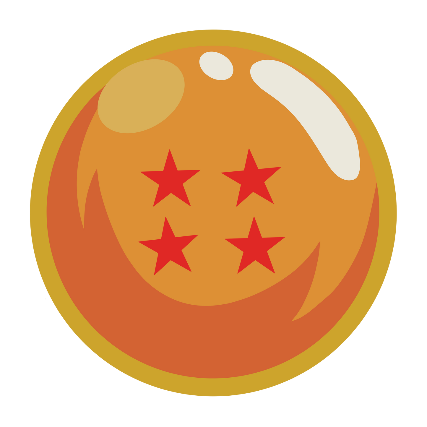 4 Star Dragon Ball Button - Dragon Ball (Z)