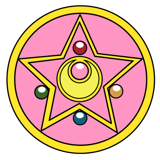 Sailor Moon Transformation Brooch 1 Button - Sailor Moon